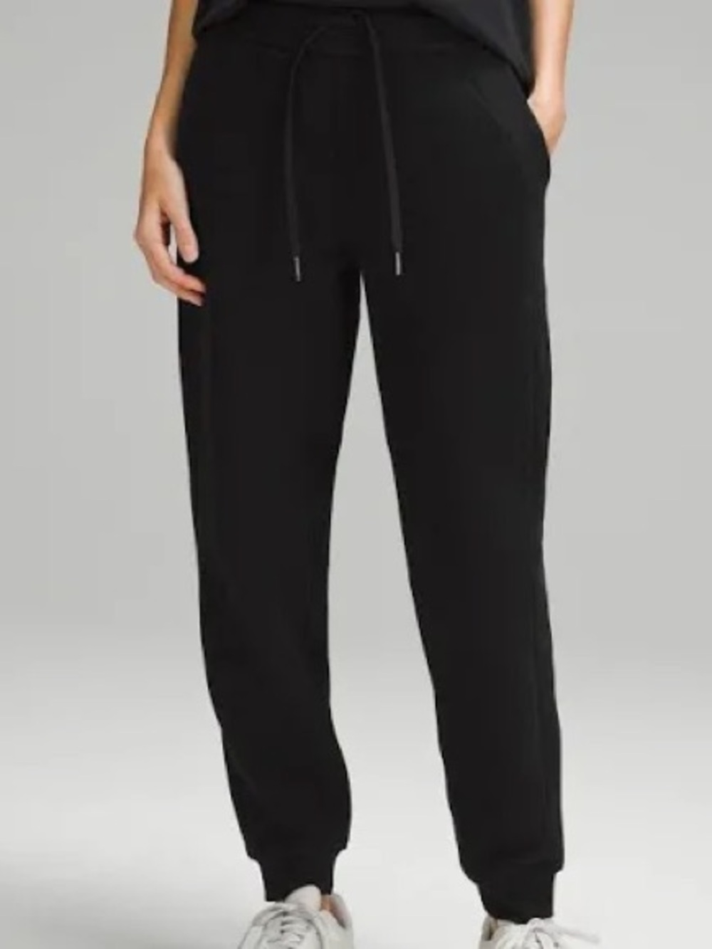 lululemon athletica Black Drawcord Jogger Pants